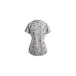 UA Fall Favorite Silver Print Scrub Top