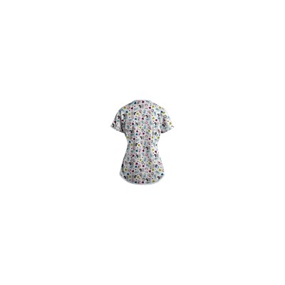 UA Fall Favorite Silver Print Scrub Top