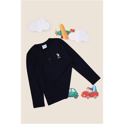 Erkek Çocuk Lacivert Basic Sweatshirt