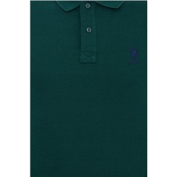 Erkek Koyu Yeşil Basic Polo Yaka Tişört