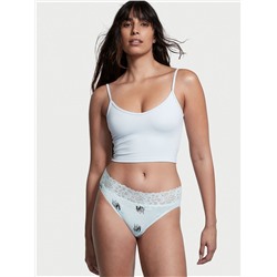 VICTORIA'S SECRET Lace Waist Cotton Brief Panty