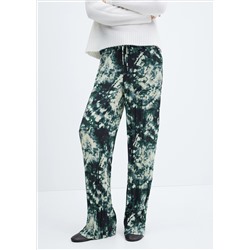 Pantalón tie dye plisado