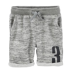 FRENCH TERRY VARSITY SHORTS