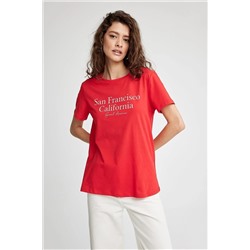 Defacto Regular Fit Bisiklet Yaka Kısa Kollu %100 Pamuk Tişört Z8367AZ23SM