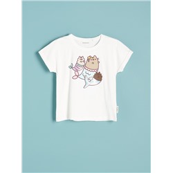 T-Shirt aus Baumwolle Pusheen