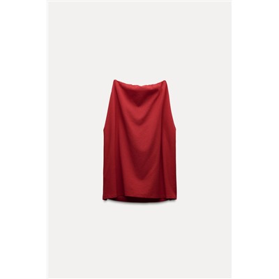 ZW COLLECTION DRAPED WOOL BLEND TOP