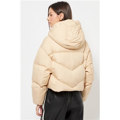 Anorak con capucha - Beige