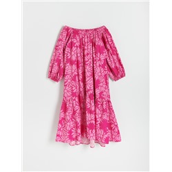 Midikleid aus Baumwolle