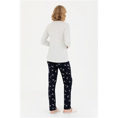Kadın Lacivert Pijama Takımı