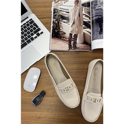Bambi Nude Kadın Loafer Ayakkabı K01641165709