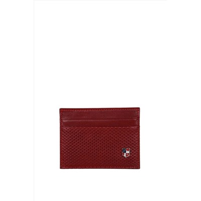 U.S. Polo Assn. Us Polo Assn 8444 Hakiki Deri Unisex Kartlık Cüzdan Bordo 22uu.s0001