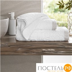 Togas ЭЛИЗАБЕТ бел/сер К-т полотенец 40x60/50х100/70х140, 50% модал/50% хл, 600 гр/м2
