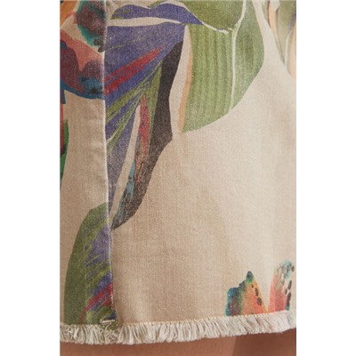 Minifalda de camuflaje floral