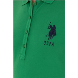 Kadın Yeşil Polo Yaka Örme Elbise