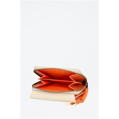 Monedero Bea Beige y naranja