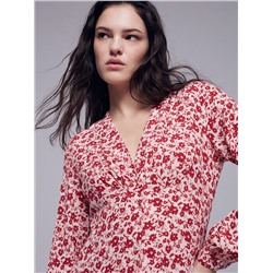 EcoVero™ Gemusterte Bluse