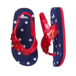 Glitter Star Flip Flops