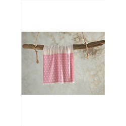 English Home Spotty Pamuk Polyester Tek Yüz Plaj Havlusu 75x150 Cm Fuşya-pudra-taş 10039020