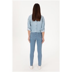 Kadın Açık Mavi Skinny High Waist Fit Jean Pantolon