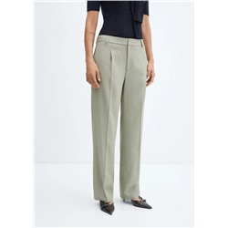 Pantalón recto pinzas