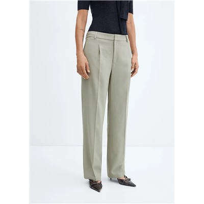 Pantalón recto pinzas