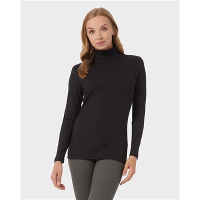 WOMEN'S MIDWEIGHT RIB BASELAYER TURTLENECK