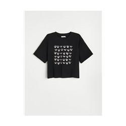 T-Shirt aus Baumwolle mit Druck