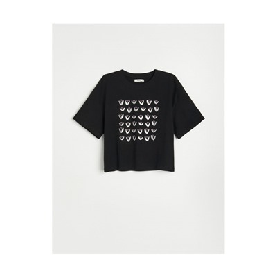 T-Shirt aus Baumwolle mit Druck