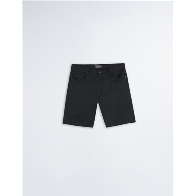 Straight Fit Twill Shorts, Men, Dark Blue