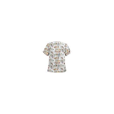 UA Create A World Print Scrub Top