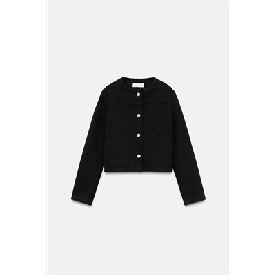 SHORT ROUND NECK JACKET
