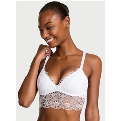 Victoria's Secret Sexy Tee Daisy Eyelet Wireless Push-Up Bra Top