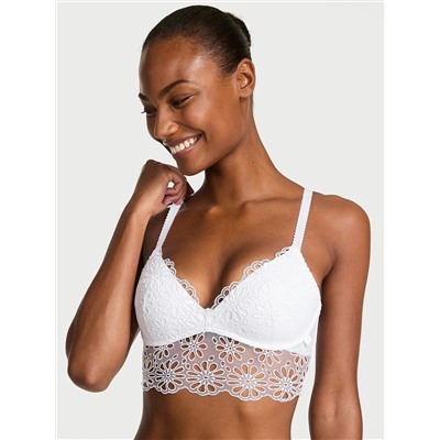 Victoria's Secret Sexy Tee Daisy Eyelet Wireless Push-Up Bra Top