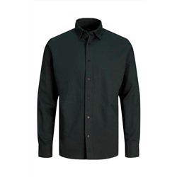 Camisa regular fit Verde oscuro
