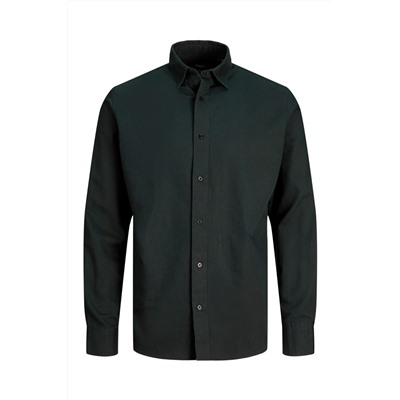 Camisa regular fit Verde oscuro