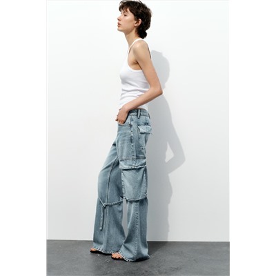 TRF CARGO MID-RISE JEANS