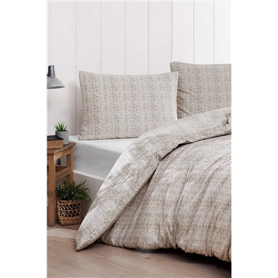 Ev & Ev Home Mature Nevresim Seti Çift Kişilik Kırçıllı Kahve Ep-029321