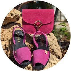 Ab. Zapatos 3106-8 magenta+AB.Z PELLE Djuli ser (410) FUXIA АКЦИЯ