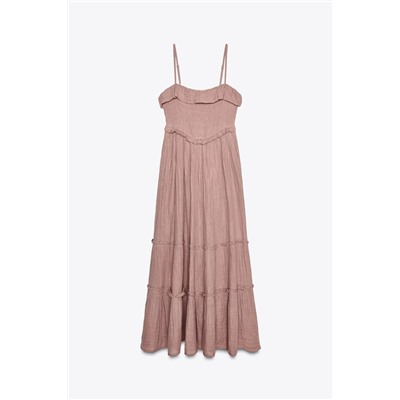 VESTIDO MIDI VOLANTE
