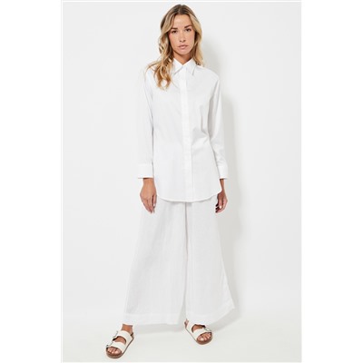 Camisa relaxed fit - Blanco