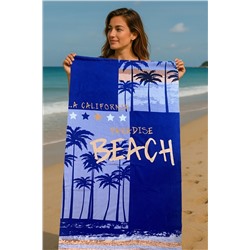 DOFİ, Yetişkin Unisex 70x140cm Yaz Desenli Plaj Havlusu - Banyo Havlusu - Deniz Havlusu