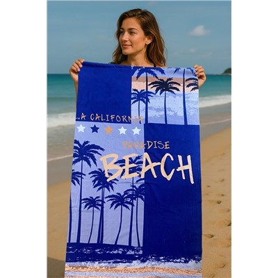 DOFİ, Yetişkin Unisex 70x140cm Yaz Desenli Plaj Havlusu - Banyo Havlusu - Deniz Havlusu