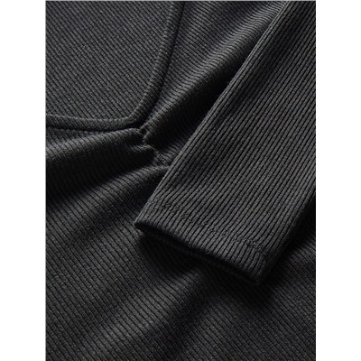 Bluse mit gesprenkelter Textur