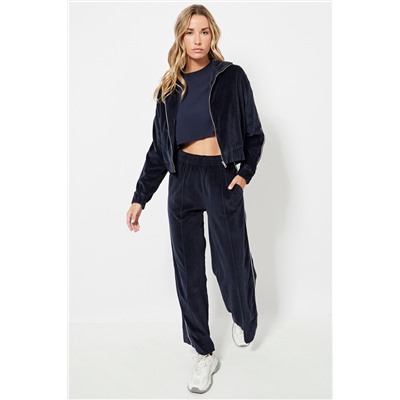 Chaqueta de terciopelo - Azul marino