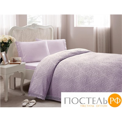 T1244T10058116 Tivolyo home LA PERLA покрывало пике лиловый