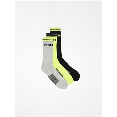 3-PACK OF LONG SPORTS SOCKS