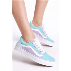 Tonny Black Kadın Mint Yeşili Rahat Kalıp Bağcıklı Sneaker TBHMTSRS075