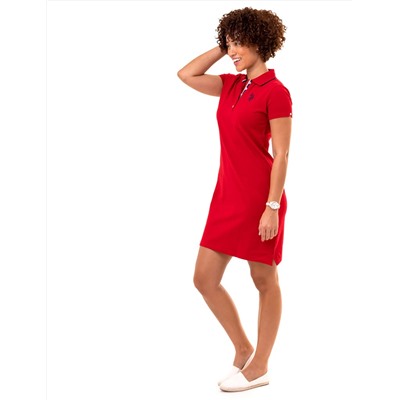 TIPPED POLO DRESS