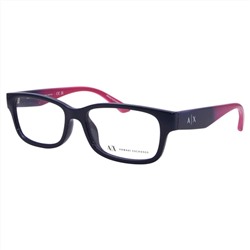 Armani Exchange Women's Black Rectangular Opticals