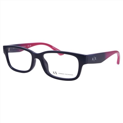 Armani Exchange Women's Black Rectangular Opticals